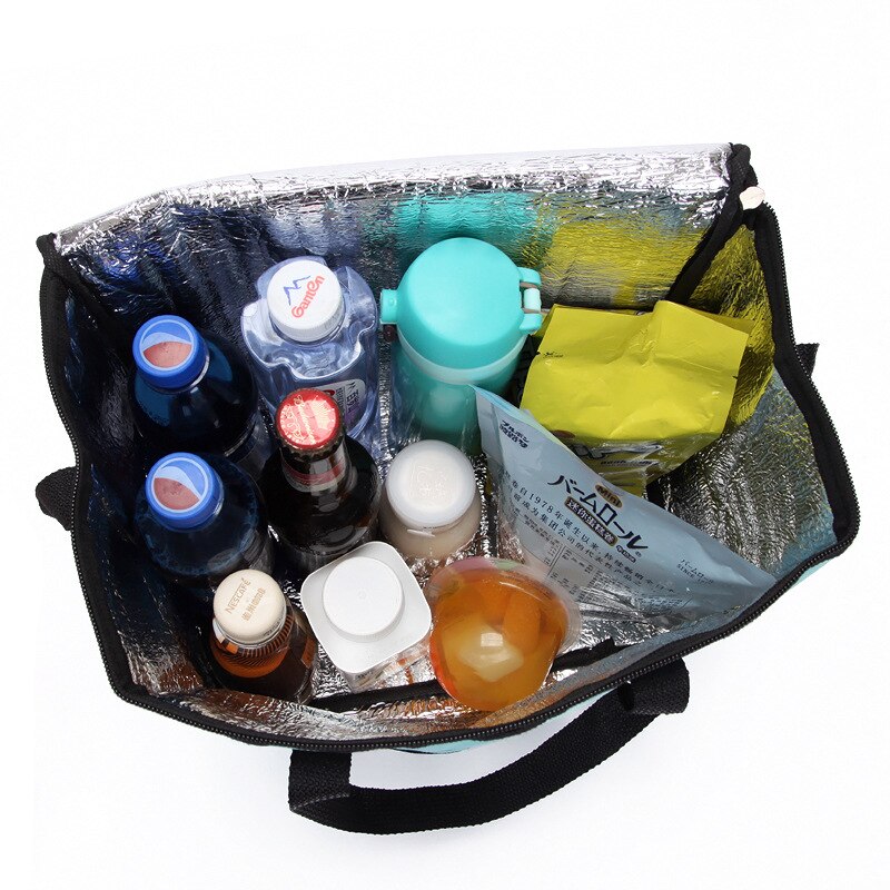 14L portable cooler bag big thermal picnic lunch box vehicle insulation shoulder bag drinks wine food cold warm carrier cool bag