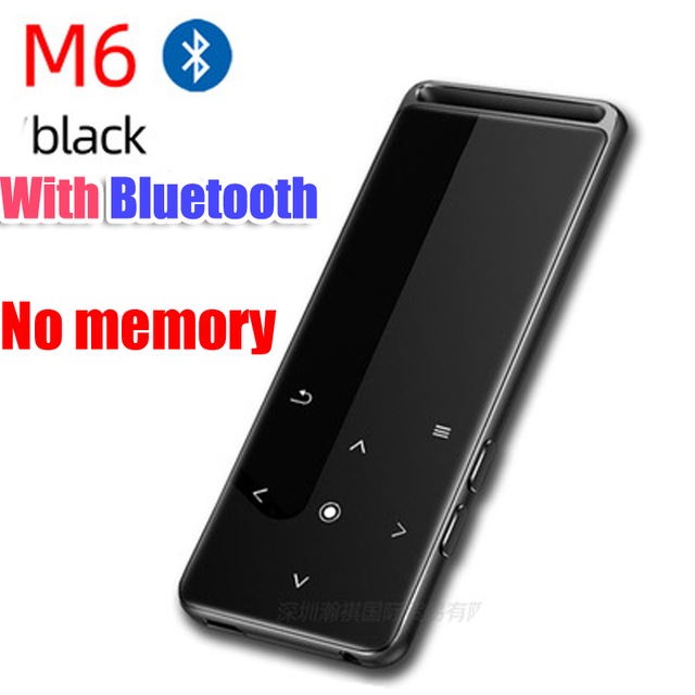 Reproductor MP3 con Bluetooth, 16GB, HiFi, Audio portátil, Radio FM: BluetoothBlack