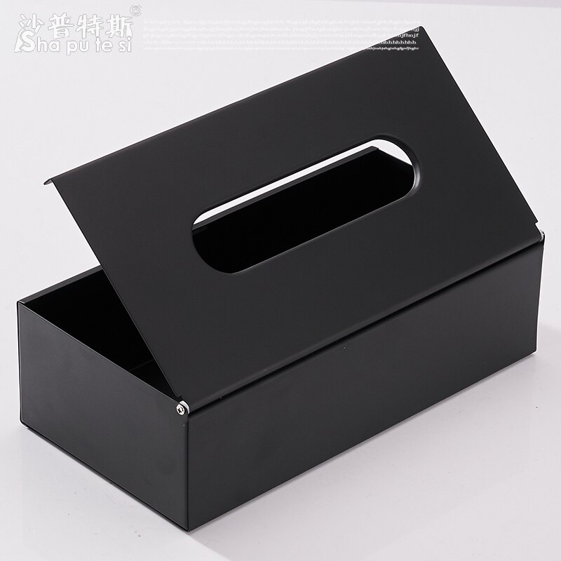 Stanless Steel Wall Mounted Tissue Box Napkin Holder Finish Square Tissue Box Cover Toilet Paper Holder Car Home Tissue Holder