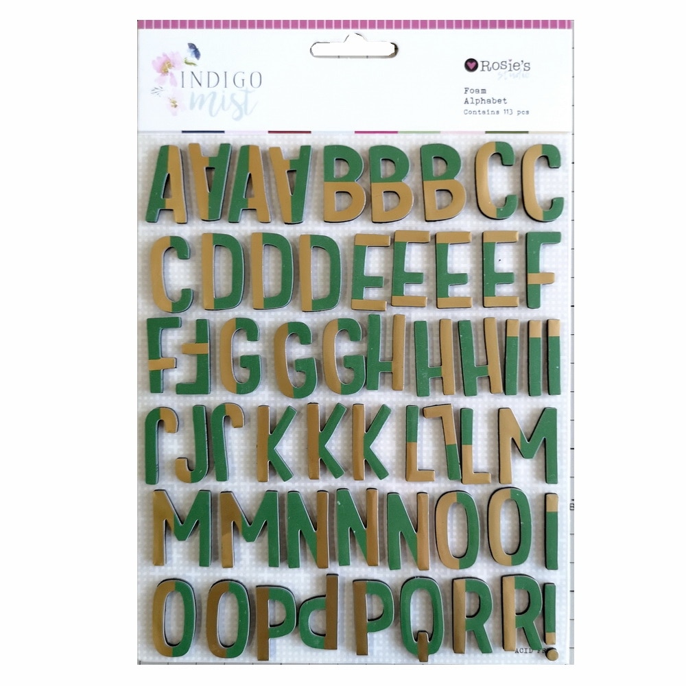 CRZCrafter Foam Alphabet & Numbers Stickers Embellishments Foil DIY Crafts For Scrapbooking Cardmaking Journal Decoration
