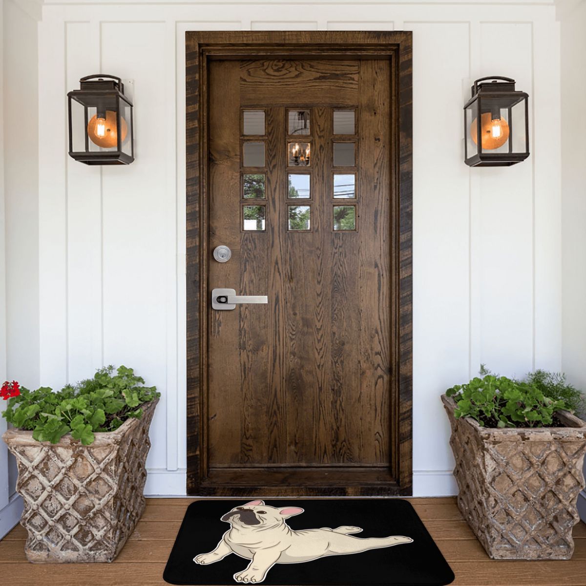 French Bulldog Yoga Doormat Bedroom Rectangle Soft Living Room Home Mat Dogs Funny Anti-slip Floor Rug Bath Mat