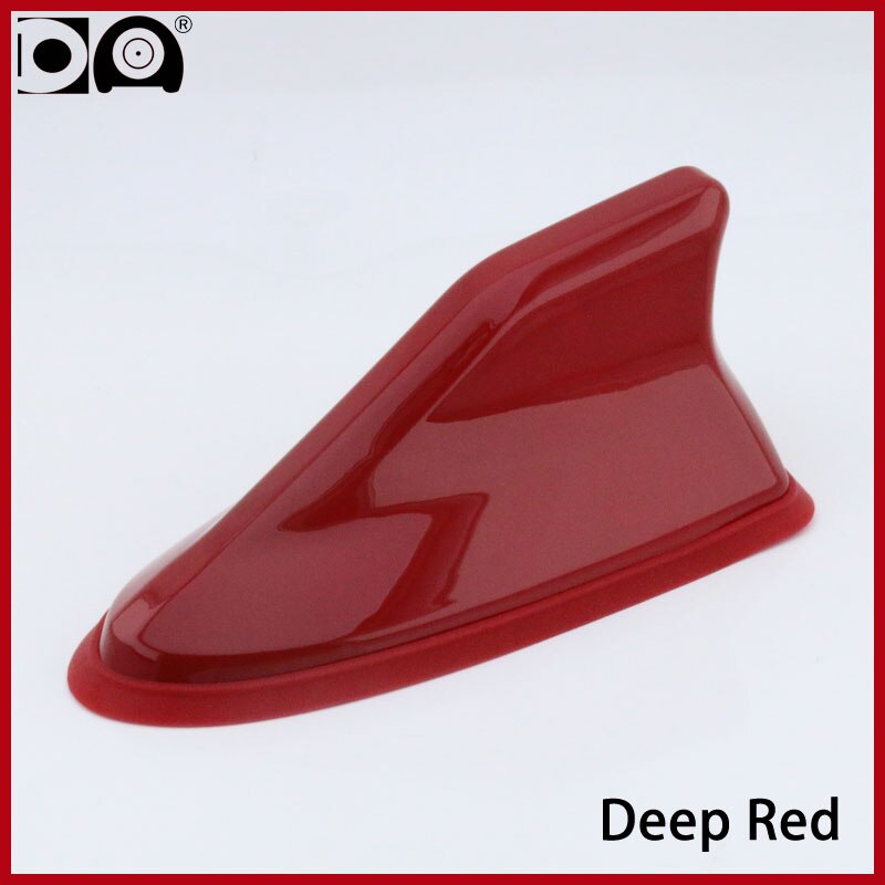 Renault Megane Waterproof shark antenna Strong radio signal Piano painting Abs plastic: Deep red