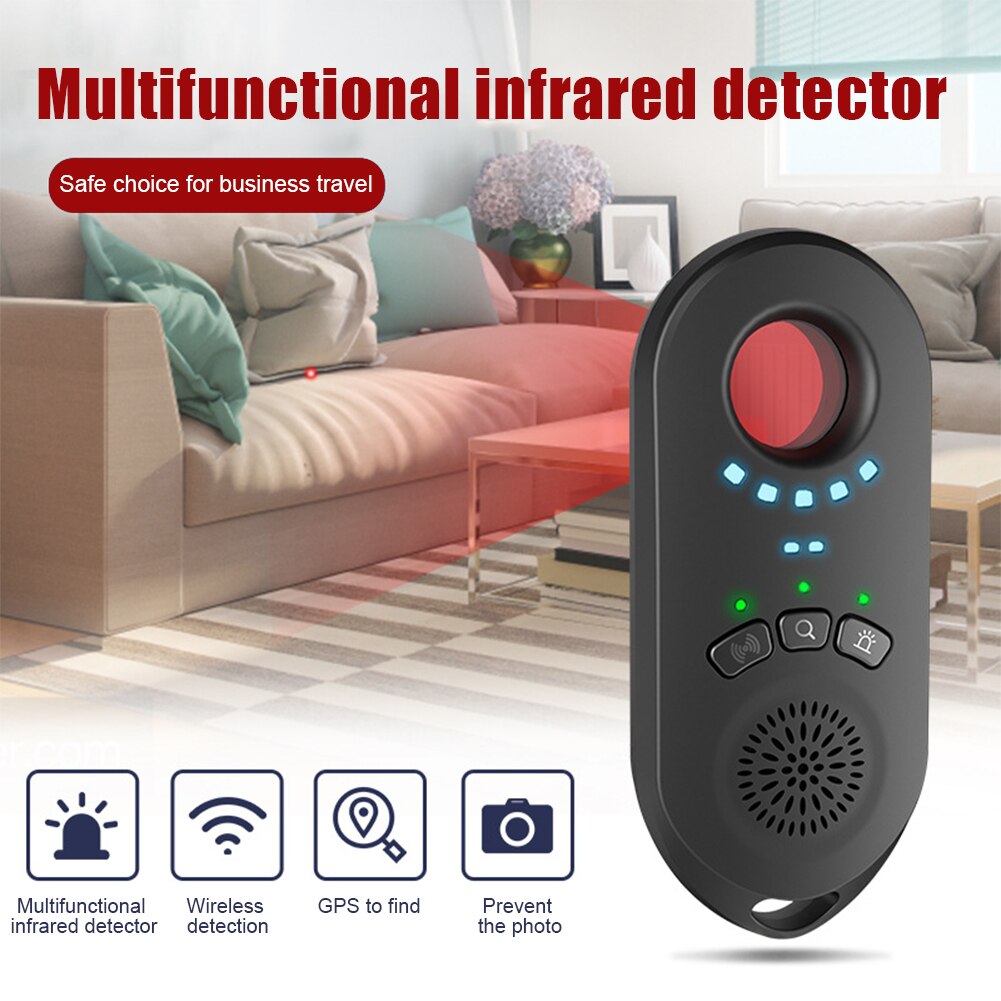XT08 Vibration Alarm Camera Detector Infrared Trip Hotel Anti-eavesdrop Anti-candid Anti-tracking Smart AI Chip GPS Detection