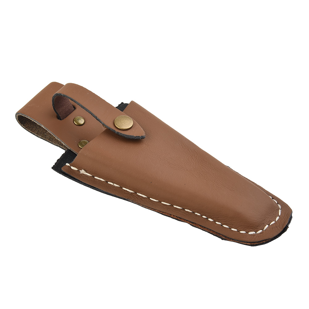 Bolsa de almacenamiento de tijeras de podar, bolsa de almacenamiento de Material de cuero, hebilla portátil para herramientas de recorte de jardinería