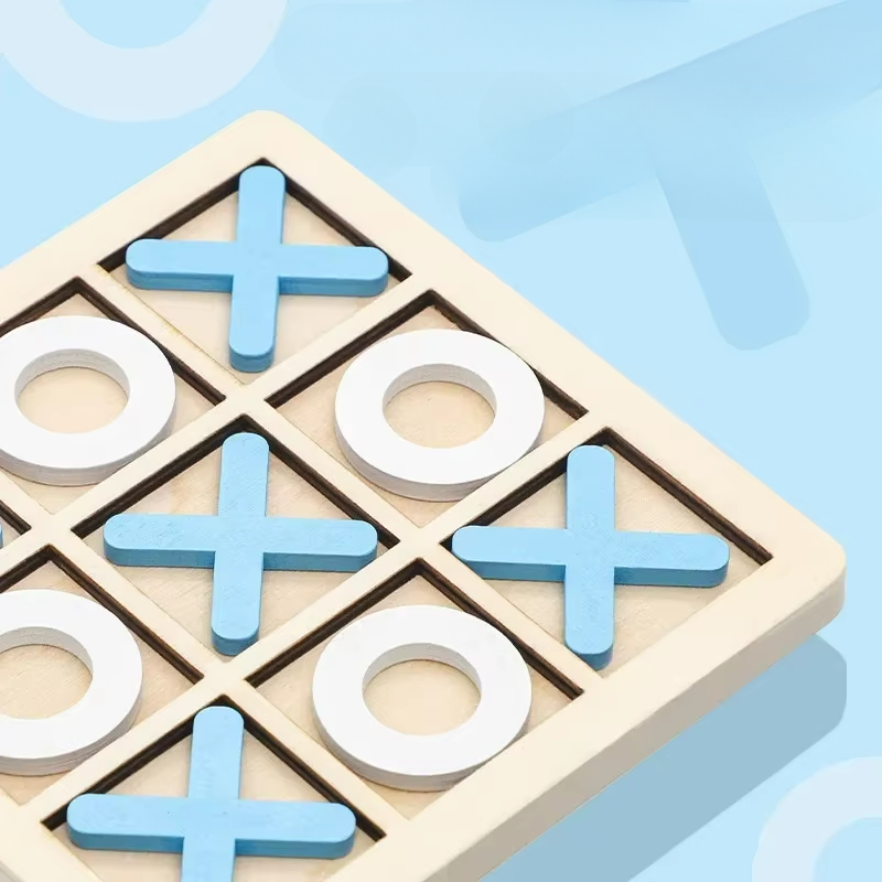 Children's logical thinking mental board game parent-child early education xo chess puzzle toddler toy wood