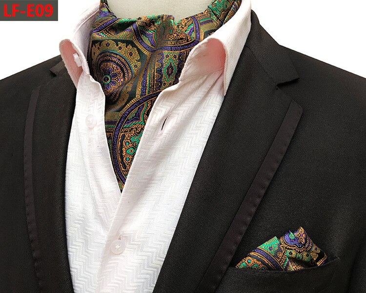 Ricnais-Conjunto de pañuelos de Cachemira Vintage para hombre, traje de caballero cuadrado con bolsillo, pañuelo Formal de boda