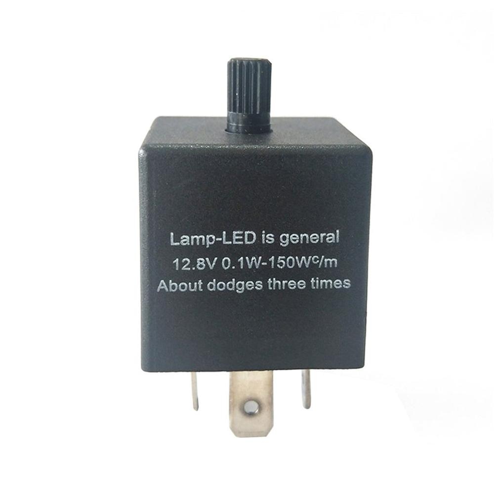 Adjustable 3 Pin LED Electronic Flasher Relay 3 Pin LED Automotive Electronic Flash Relay Car Relay CF14 JL-02