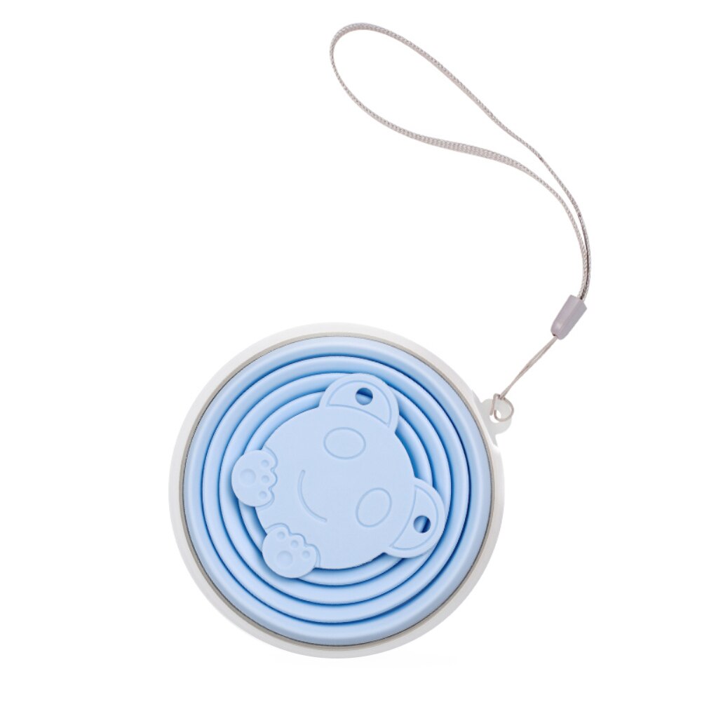 1pc Reusable Durable Silicone Folding Cup Retractable Cup for Office Sports Vogue Multi-use Accessories Helpful Travel Gadget: Blue Cup