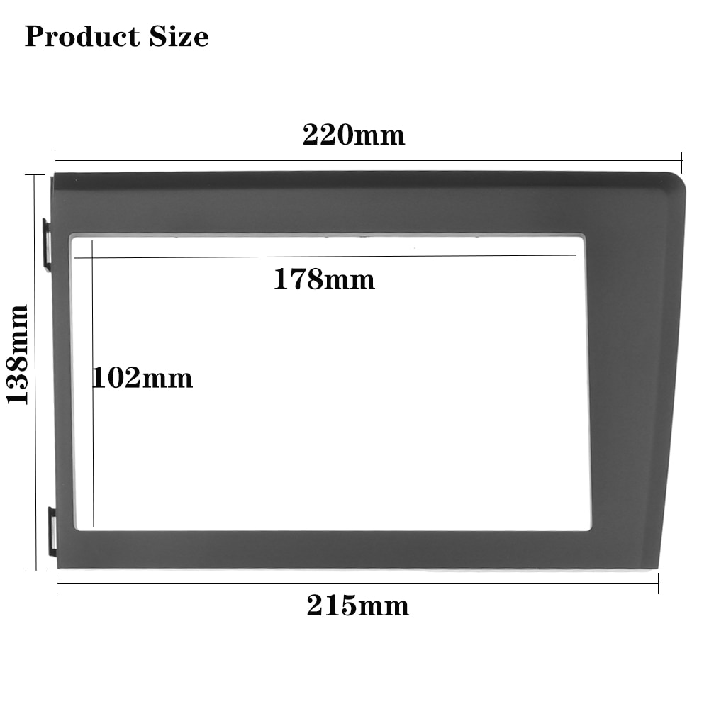 2 Din Frame Autoradio Fascia Voor Volvo XC70 V70 S60 1998-2004 Dubbel Din Frame Stereo Plaat Trim kit Panel Dash Cd Dvd
