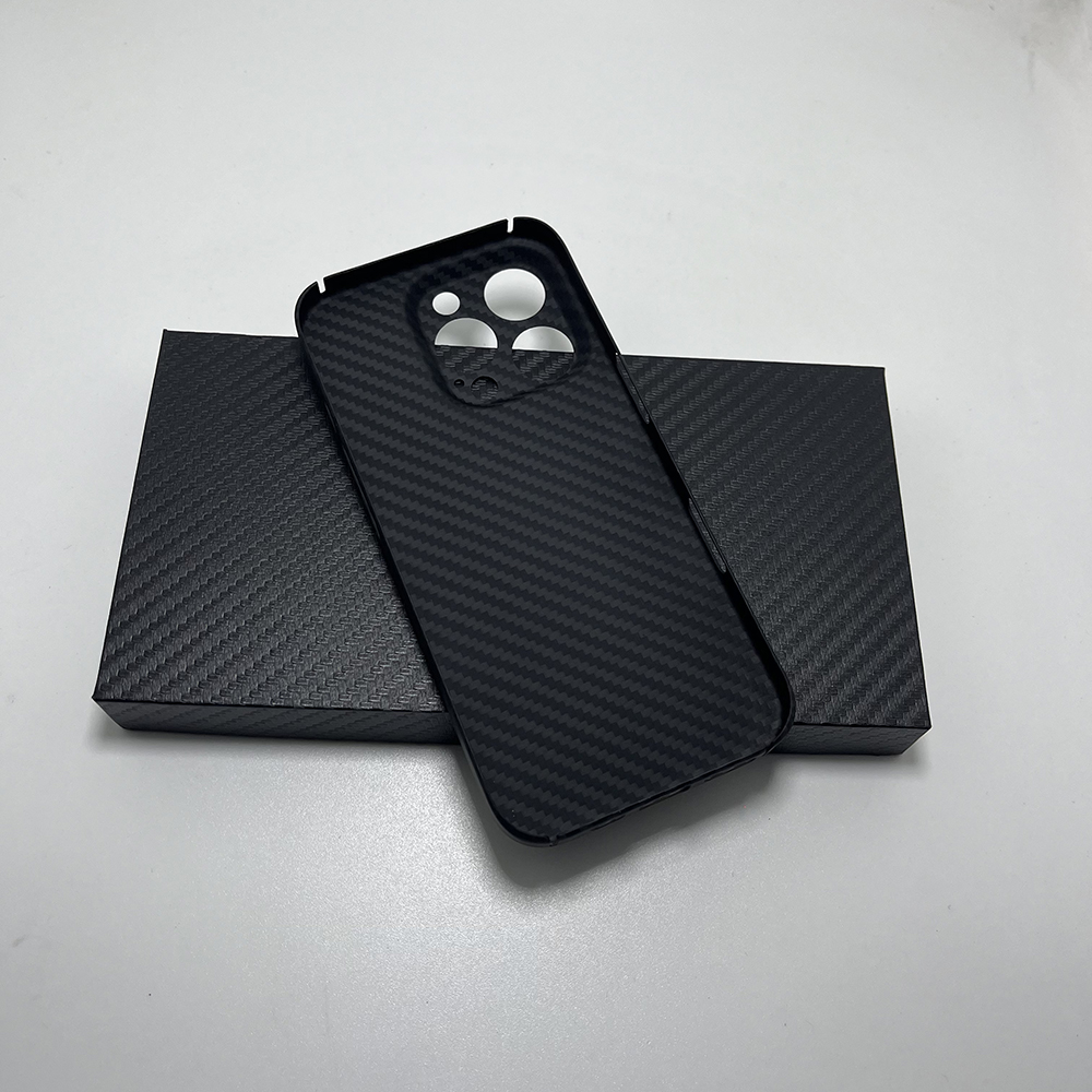 Pour iphone 13 14 15 16 pro max étui de téléphone en Fiber de carbone mince fibre d'aramide Protection de lentille couverture rigide pour iphone16 15 14 pro