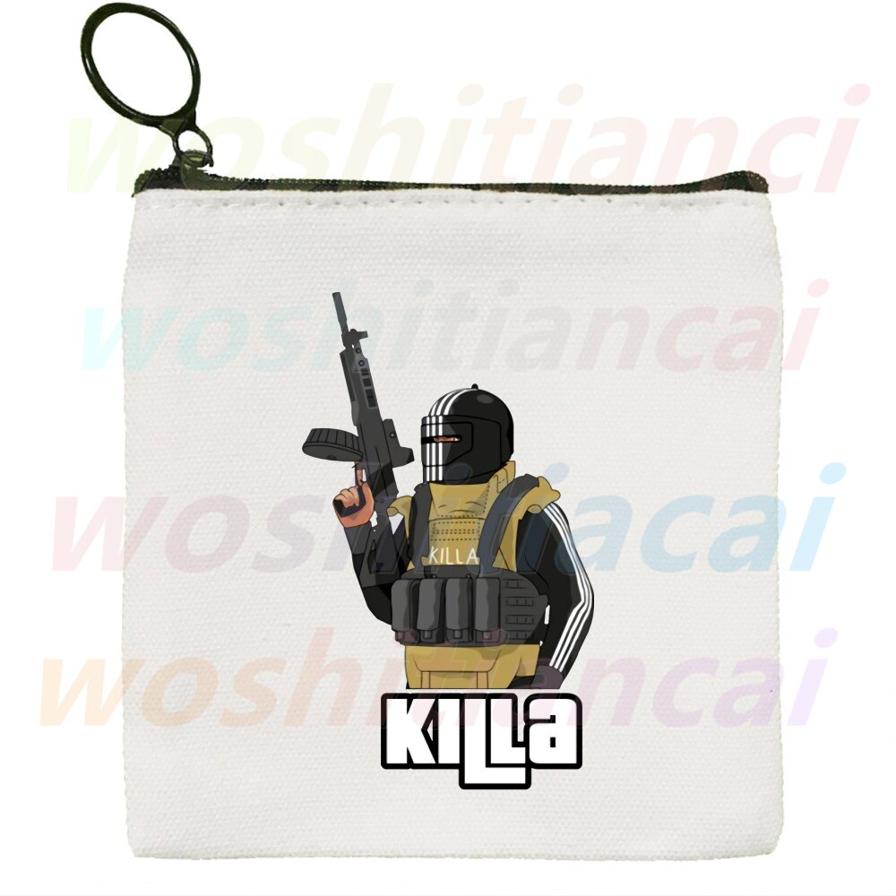 Escape From Tarkov Game Canvas Coin Purse Coin Purse Collection Canvas Bag Small Wallet Zipper Key Bag Hand