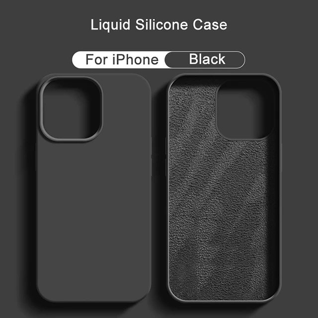 Funda de teléfono de lujo a prueba de golpes 16 Pro Max para iPhone 16 Pro Max, fundas de silicona líquida para Apple iPhone 16 Plus, funda suave para parachoques