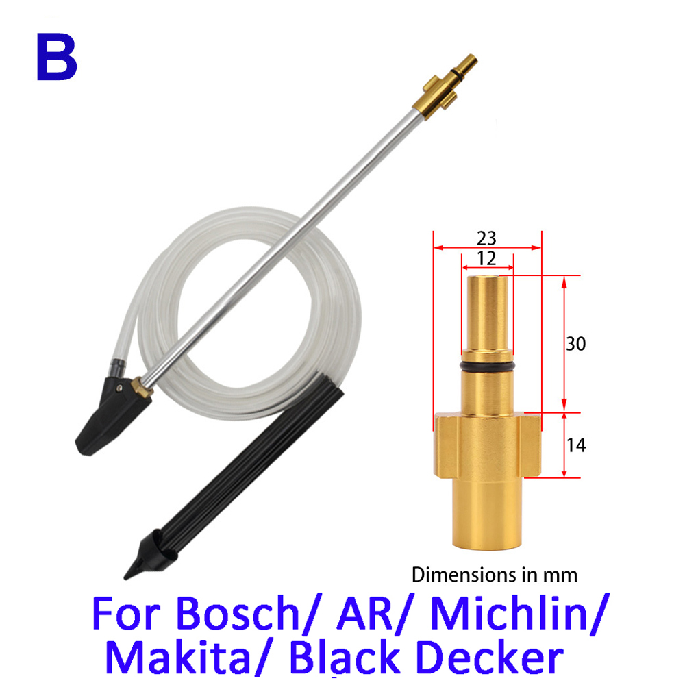 Pressure Washer SandBlasting Kit Wet Sandblaster Lance Nozzle for Karcher Huter Interskol Lavor Parkside High Pressure Washer: Brown