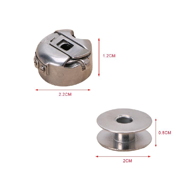 6Pcs 5 Bobbin + 1 Bobbin Case Set Industrial Sewing Machine