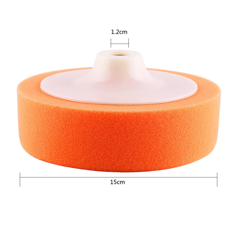 15cm voiture tampon de polissage éponge polissage maison bricolage polissage cirage Pad roue Orange outils accessoires voiture outils de lavage accessoires