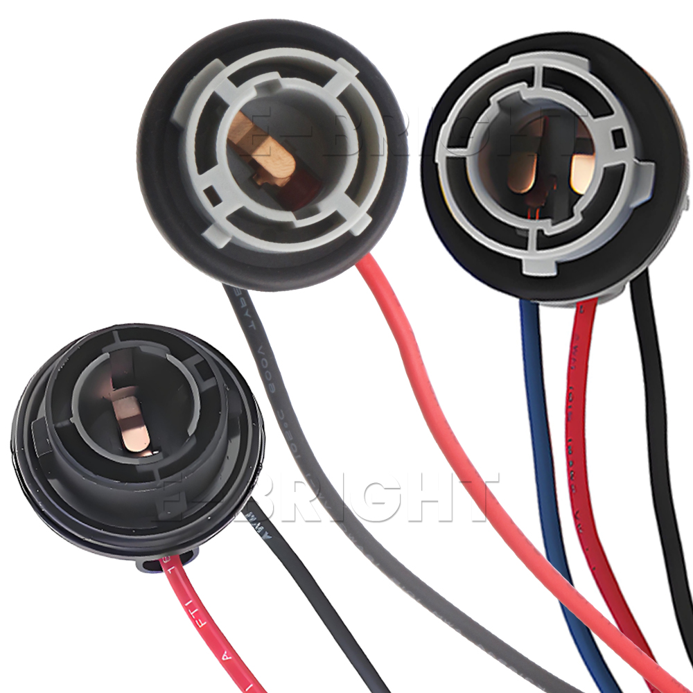 2 Stuks 1156 1157 Lamp Socket BAY15D Lamphouder P21W P21/5W 12V Adapter Base Connector voor Remlicht Plastic Auto Accessoires