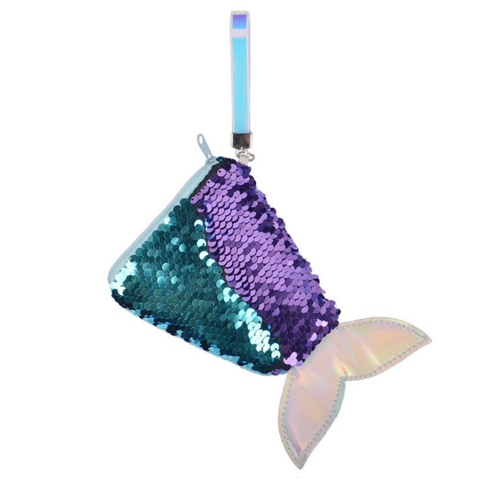 Women Mermaid Tail Sequins Coin Purse Girls Purse Bag Reversible Sequin Coin Bag Change Purse for Kids Children Bag: C