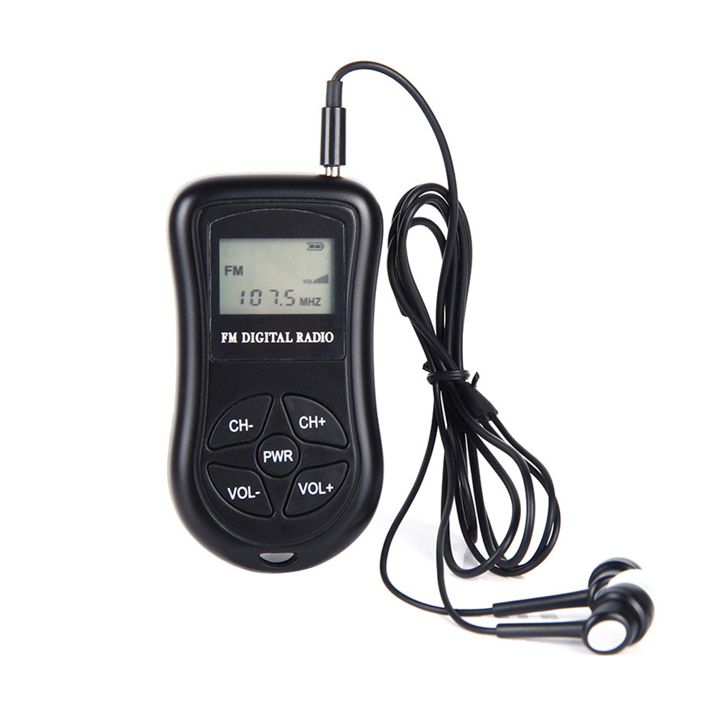 Rádio digital FM portátil DSP Display digital Receptor FM estéreo para ensaio de conferências Recepção FM de baixa potência