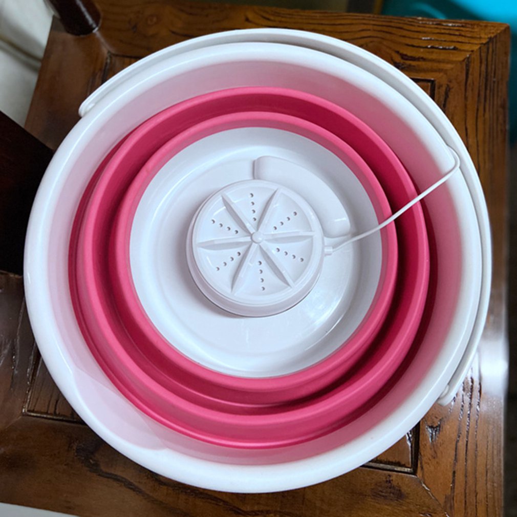 Ue/usa składana pralka ultradźwiękowa turbosprężarka mini pralka mini skarpetki i majtki czyszczenie artefaktu