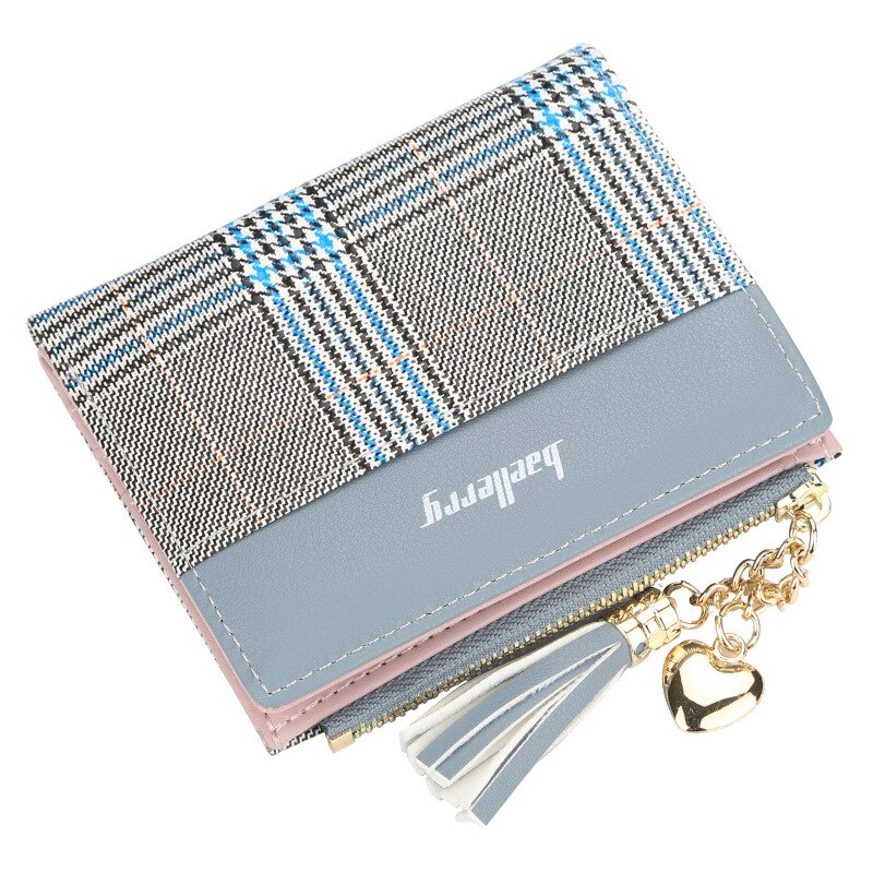 Damesportemonnees kwastje schattige portemonnee leren korte rits portemonnee muntkaarthouder zacht leer telefoonkaart dames clutch