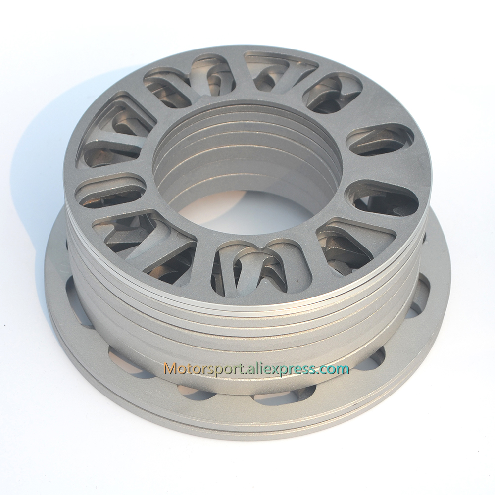 2 unids/lote 10mm de aluminio ET ajuste cuñas separadores de rueda adaptador-adaptador encaja 4x4x100 114,3 5x105 5x108 5x100 5x112 5x114,3 5x115 5x120