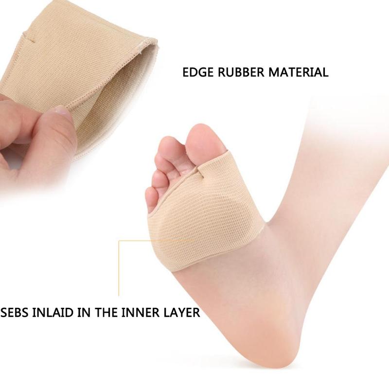 Soft Foot Insoles Pads Cushions Metatarsal Heads Forefoot Pads Supports Metatarsalgia Relief Calluses Feet Care Tool 1pair