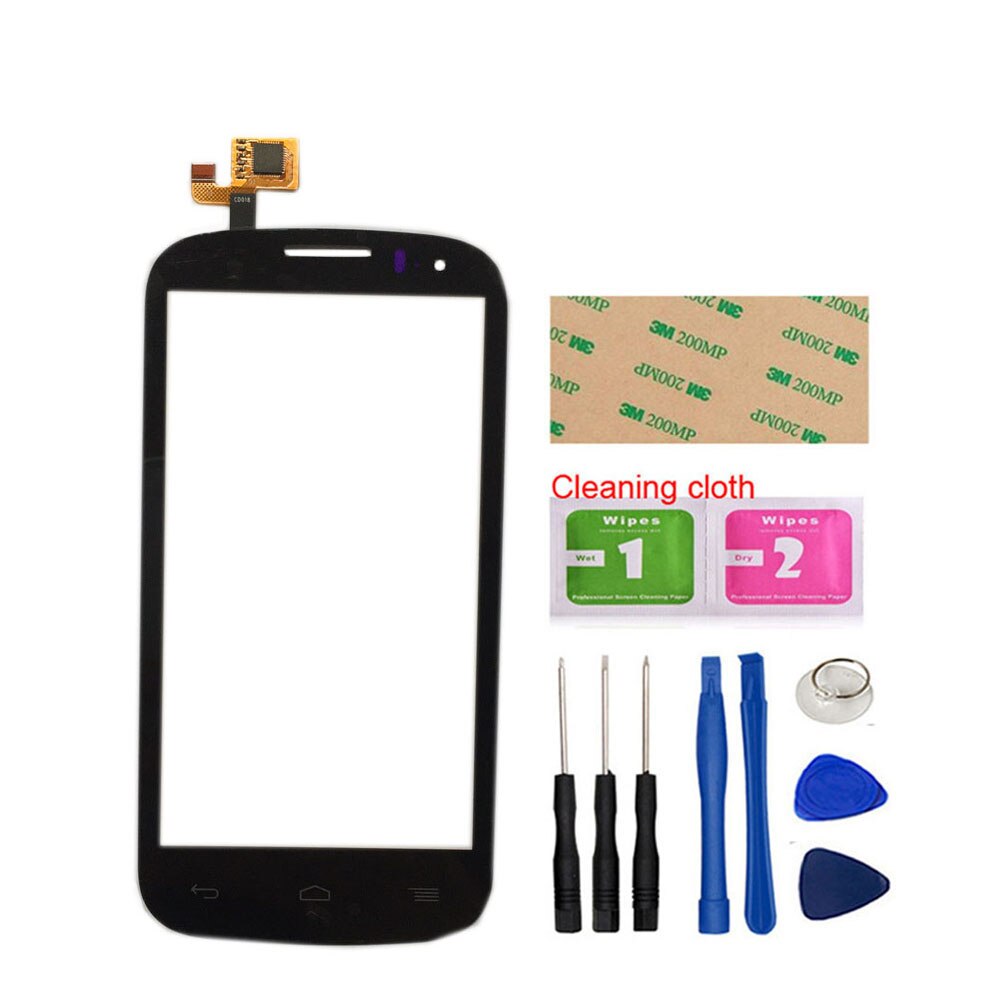 Digitalizador de pantalla táctil Panel para Alcatel One Touch POP C5 5036 OT 5036 5036D 5037 5037E OT5036 Sensor de Panel digitalizador herramientas: Black With Tools