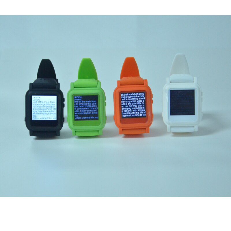 Reproductor mp4 con botón de emergencia, reloj de memoria con 10 líneas de texto, txt ebook, 4GB, 8GB, color blanco y negro,