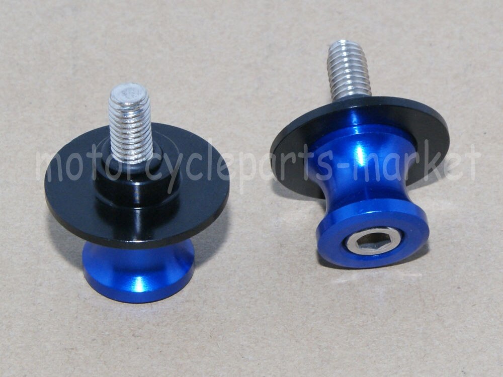 2x8 MM Motorcycle CNC Aluminium Swing Arm Paddocks Stand Spoelen Sliders Spoelen Voor Suzuki GSXR1300 Hayabusa 1999- TL1000S