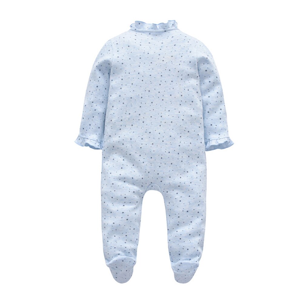 Pyjama bébé une pièce avec bouton devant bébé fille vêtements de nuit en coton tenue 0-12 mois