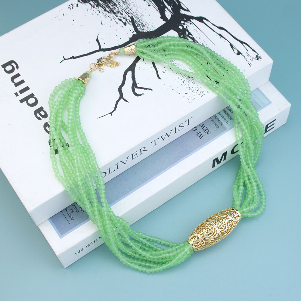 Sunspicems arabischer brautschmuck, kristallperlen-choker-halskette für damen, hochzeitsschmuck, goldfarben, marokkanisches design