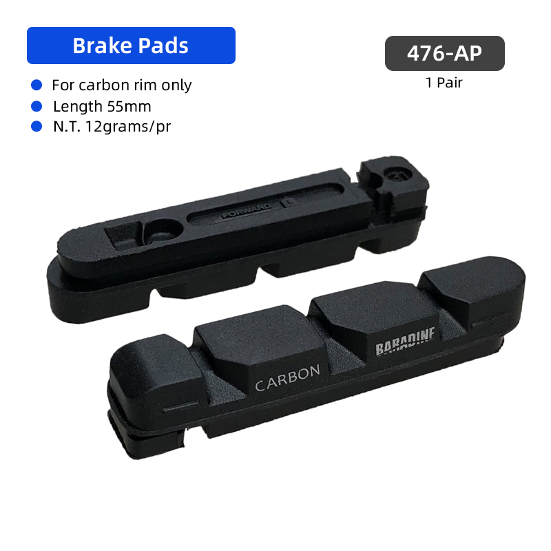 Road Brake Pads Cartridge type for V-Brake Cantilever Low Wear Tear Carbon Rim Stopper BMX Road Bike Brake Shoes Inserts: plum