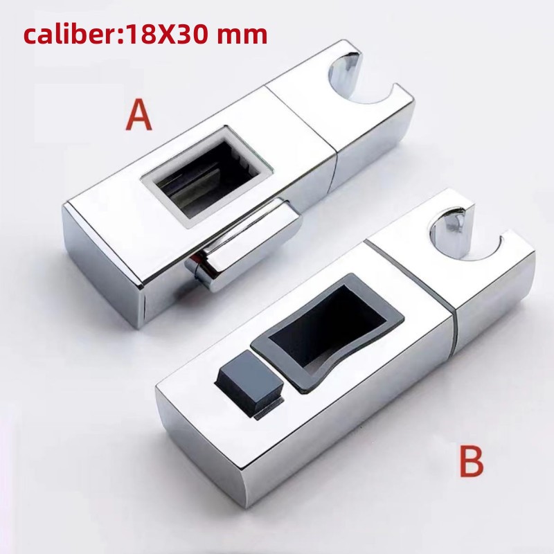 Shower Accessories Shower Head Bracket Adjustable Replacement Hand Shower Rack Square Bracket Holder for Bathroom Slide Pole