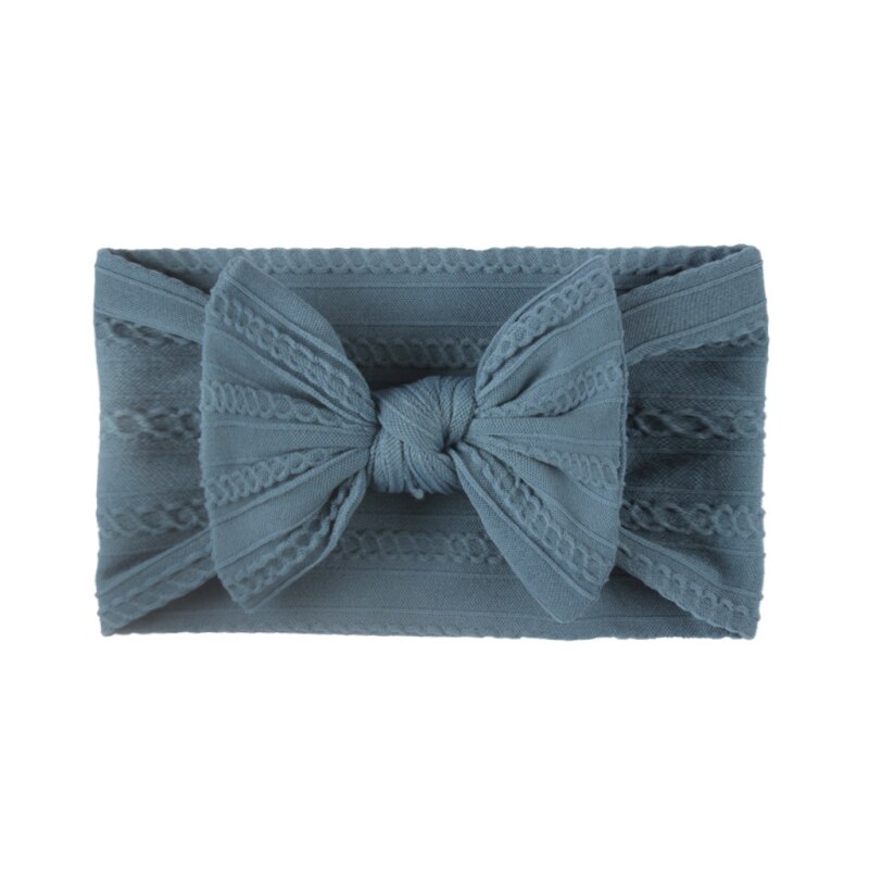 1Pcs Floral Bows Baby Headband Dot Bowknot Hairband Baby Girl Headbands nylon chiffon Kids Hair Band Girls Hair Accessories: 18