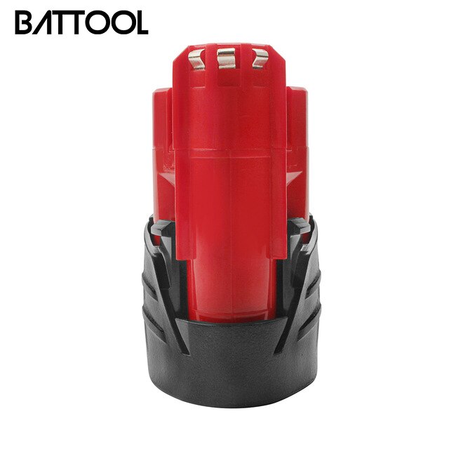 BATTOOL 6000mAh pour batterie Milwaukee M12 C12 WS M12 IR Rechargeable Li-ion batterie de remplacement L10: 2000mAh 1 PACK