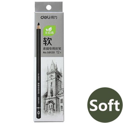 Deli 2h-8b Set Tekening Schetsen Potlood Zacht Veilig Niet Giftig Standaard Potloden Professionele Kantoor School Potlood: Soft