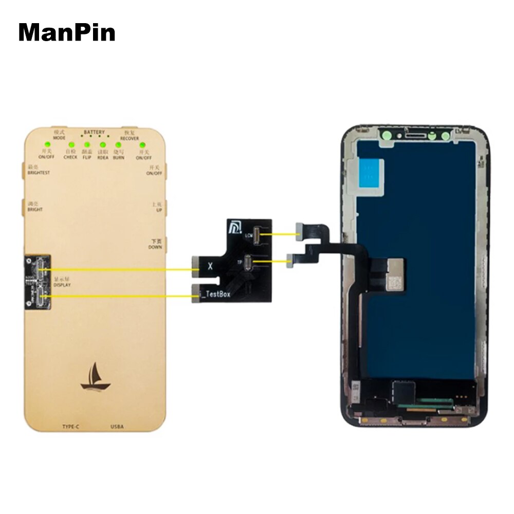 Flex Cable S200 LCD Screen Display Tester For iPhone 12 Pro Max Mini 11 XS XR X 8 6S 6G Plus 3D Touch Testing Box True Tone Fix