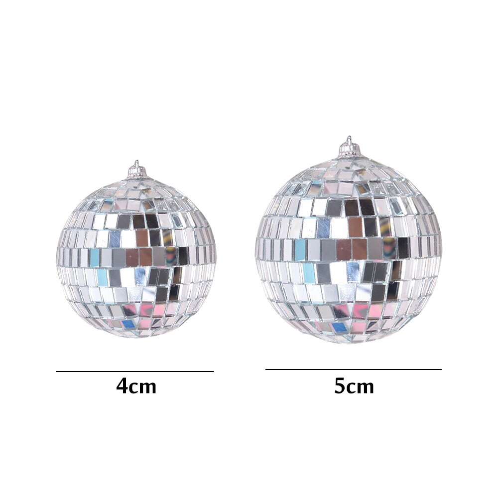4cm Reflective Glass Rotating Mirror Ball For Disco DJ Mirror Reflection Glass Ball Light For Christmas Birthday Party Wedding