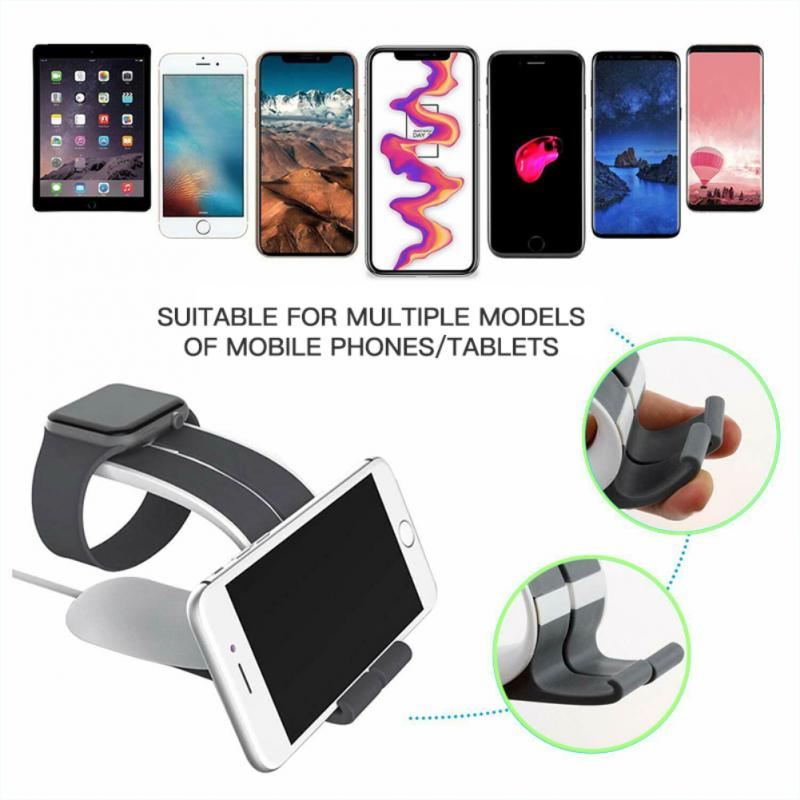 2 In 1 Oplader Houder Opladen Dock Base Mobiele Telefoon Stand Voor Samrt Horloge Opladen Base Mobiele Telefoon Houder Voor iphone Xioami