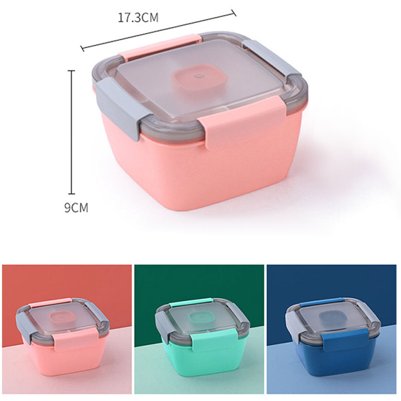 Heated Lunch Box For Kids School With CompartmentsTableware Kitchen Food Container Microwaveable Bento Box Japanese Style