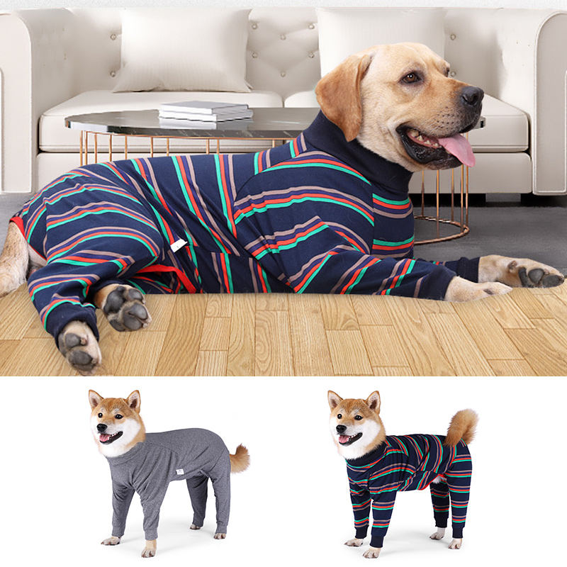 Elastische Hond Jumpsuits Vier Voeten Hond Lichtgewicht Pyjama 4 Benen Hond Onesies T-shirt Pure Pet Kostuum Voor Kleine Medium Grote honden