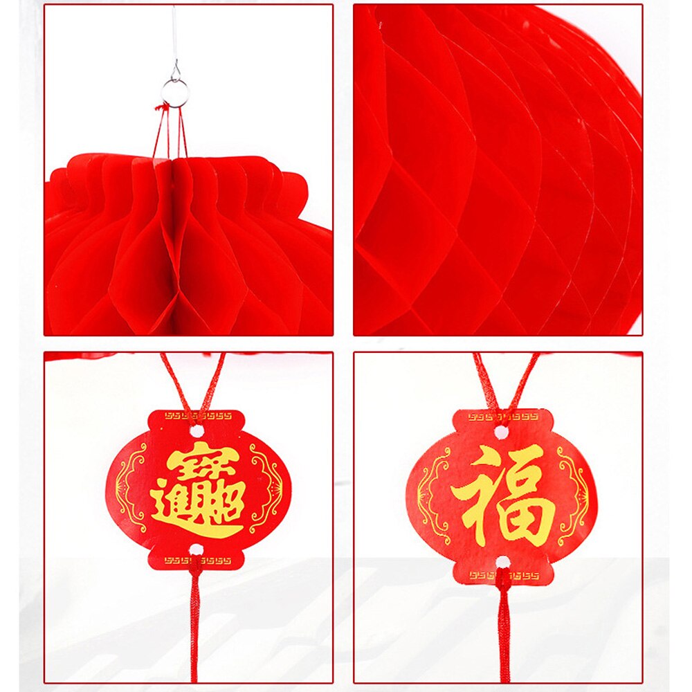10Pcs Chinese Style Red Lanterns Christmas Decorations For Home Year Decor Xmas Ornaments Lanterns Waterproof
