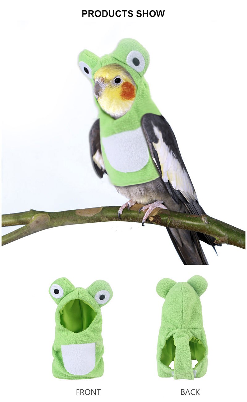 S/m/l sødt fugletøj papegøje vinterfrakke varm hætte behagelig praktisk tøj beklædningsfest kostume