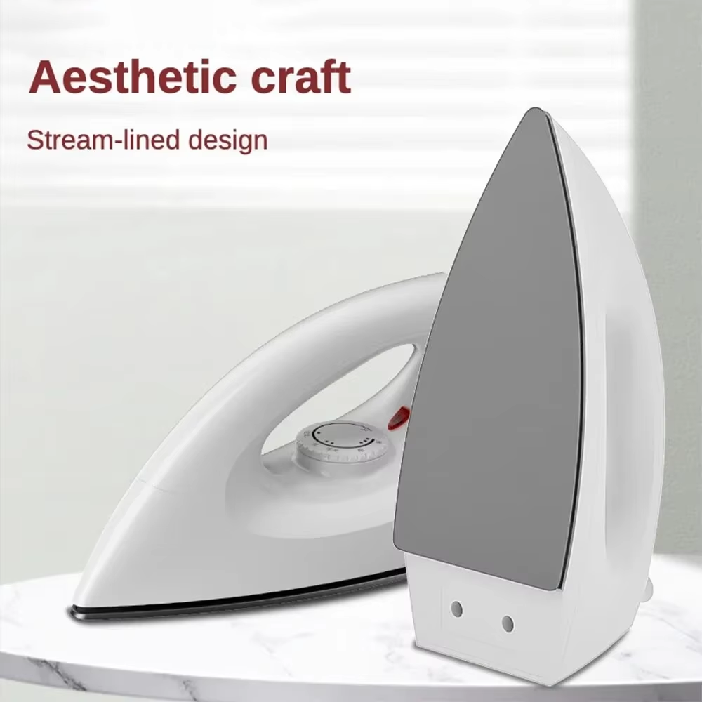 Electric Iron 1000W 5 Gear Adjustable Household Dry Ironing without Water Iron Drilling Heat Transfer for Home Travel
