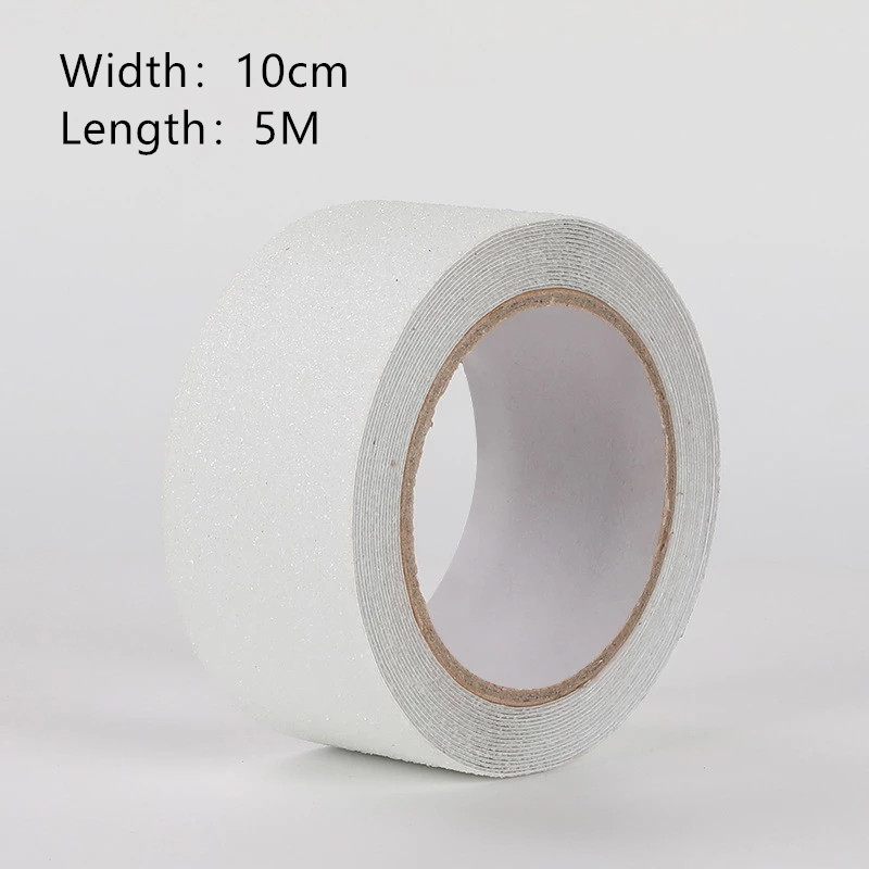 5M Anti-Slip Tape Non Slip Stickers Traction Stairs Floor Safety High Friction Abrasive Adhesive Tape Pad: 10cm