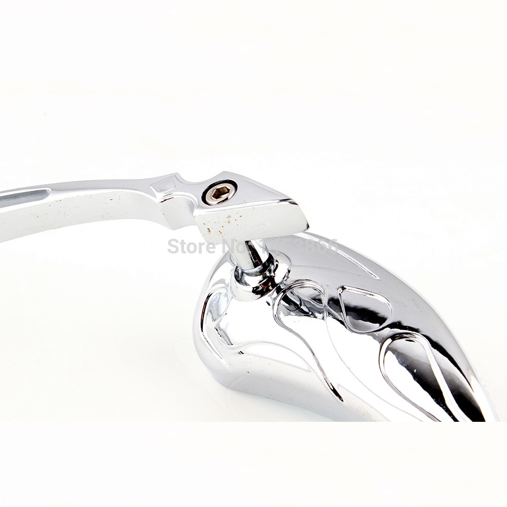 Rétroviseur chromé en forme de larme, pour HONDA REBEL 250 SHADOW 600 750 VTX VT,