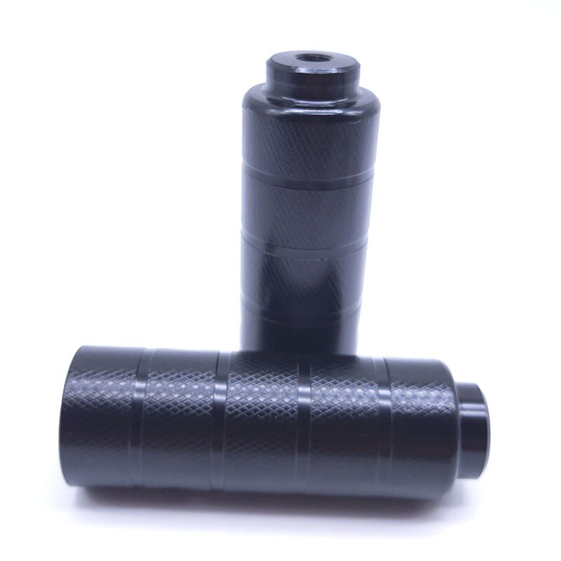 Pedales de hierro para bicicleta de montaña BMX, reposapiés de eje, antideslizantes, 38x110mm, 2 uds.: Black-iron