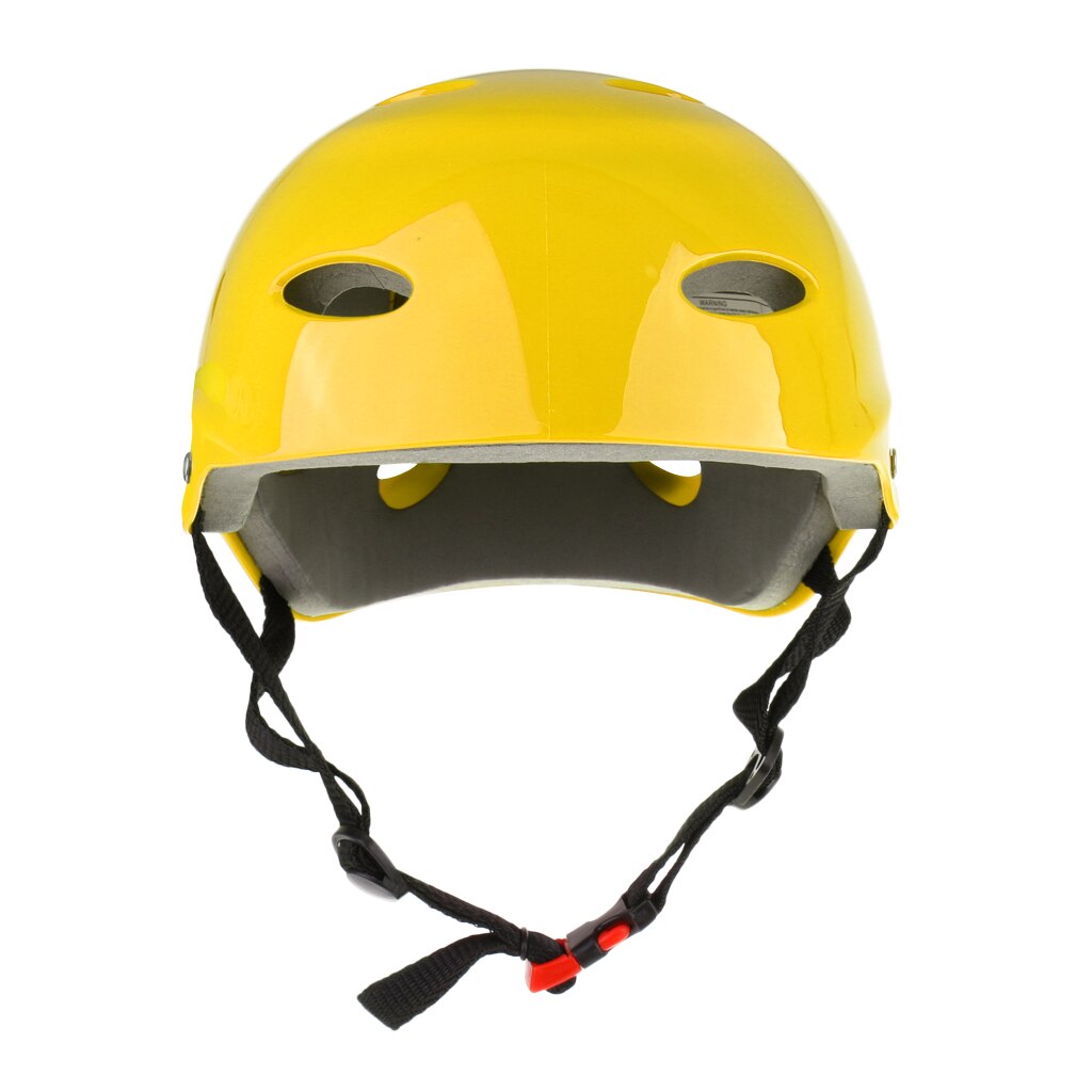 Colorful Adjustable Water Sports Safety Helmet Hard Protection Hat for Wakeboard Kayak Canoe Surf Skate All Sizes Skateboard Jet: Yellow L