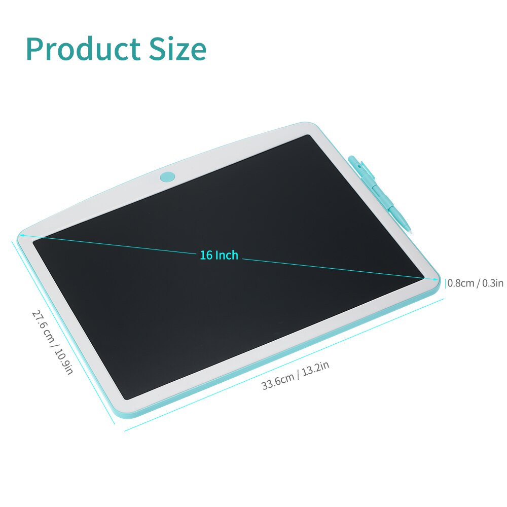 16 Inches LCD Writing Tablet with Stylus Pen Erase &amp; Lock Button Reusable Electronic Digital Drawing Board Handwriting Pad