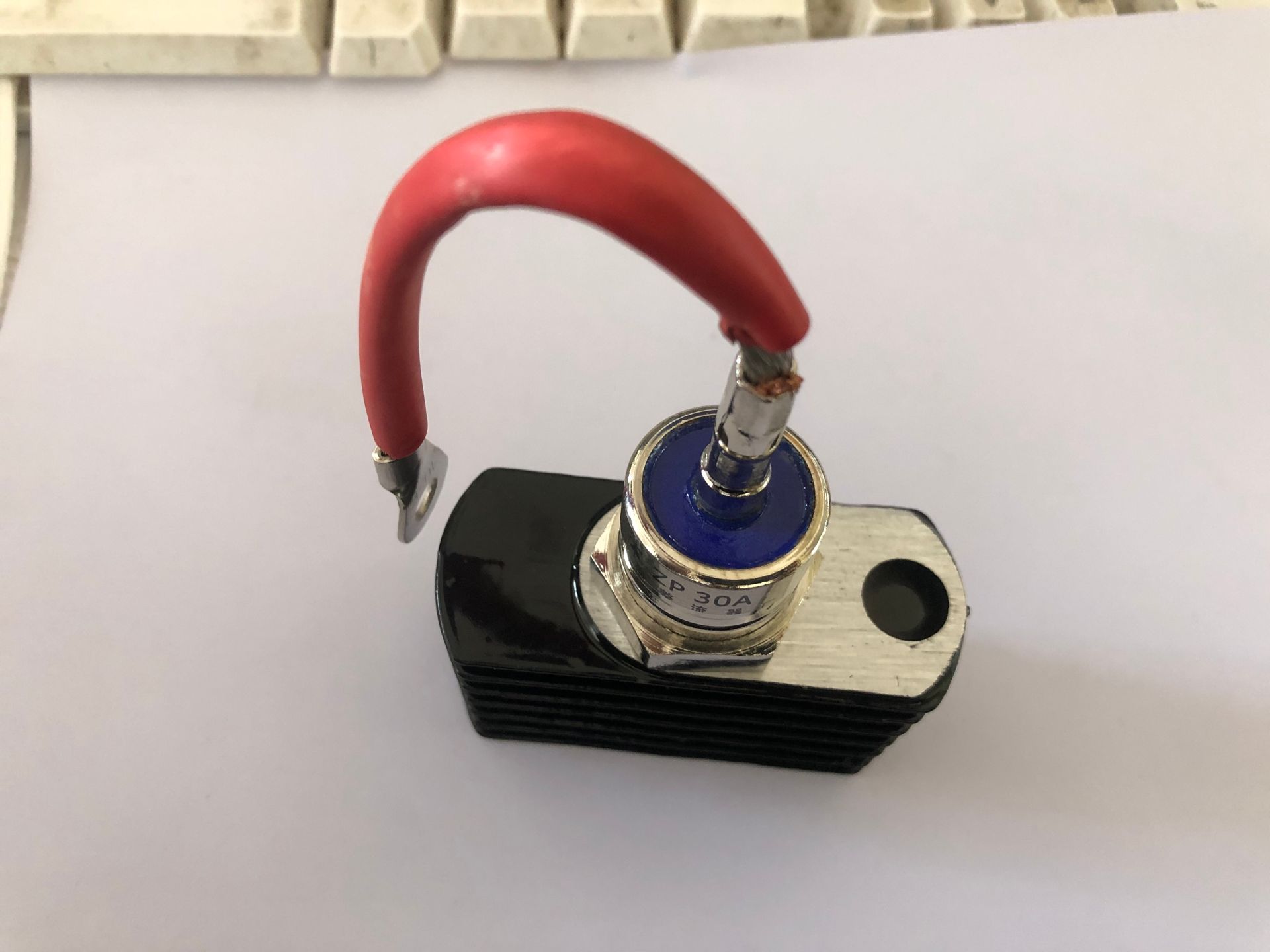 Bolt type ZP30A diode with radiator 1000V spiral defence of the diode rectifier thyristor